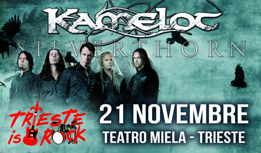 kamelot european tour poster + trieste is rock 5 20cm CMYK